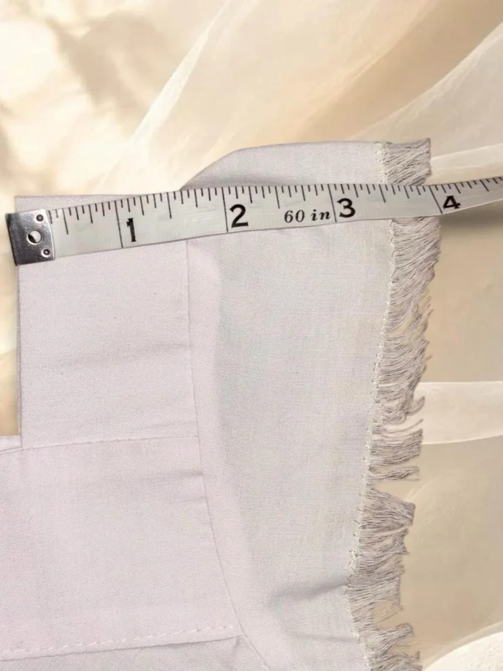 Artisanal Nicaragua Traditional White Handkerchief Fringe Dress 2T 3T